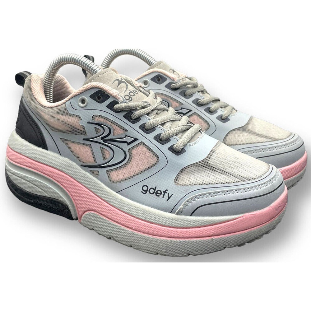 Gdefy Gravity Defyer Womens Size 7.5 Running Shoes Gray Pink Shoes TB9022FGP